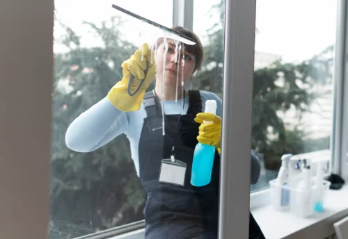Nettoyage de vitres intérieures et extérieures au Veurdre